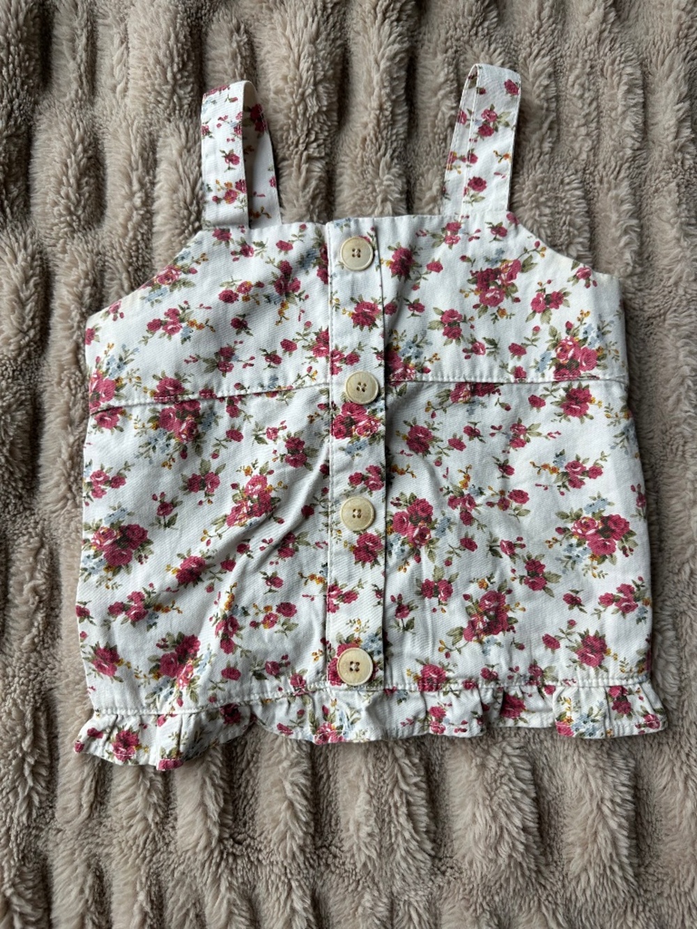 Girls’ Zara Flowery Strappy Top